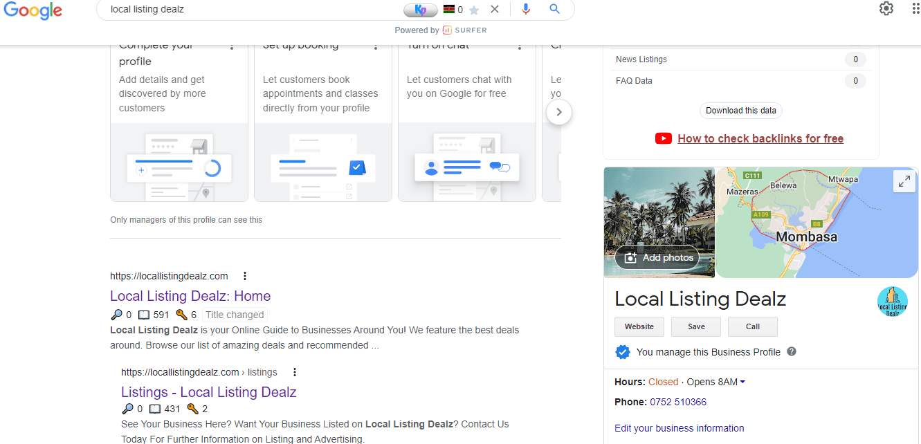 local listing