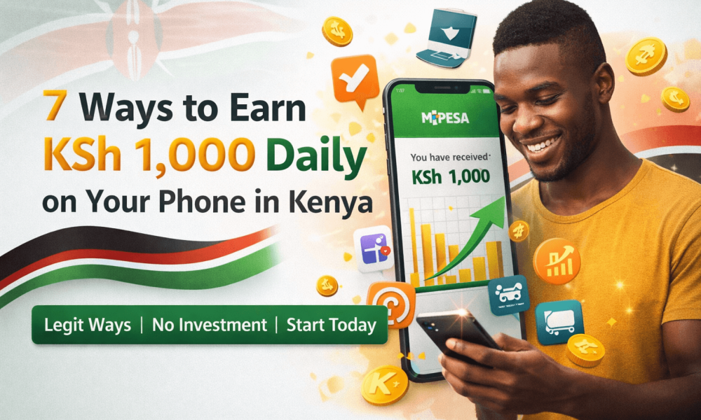 7 Legit Ways to Earn KSh 1,000 Daily on Your Phone in Kenya