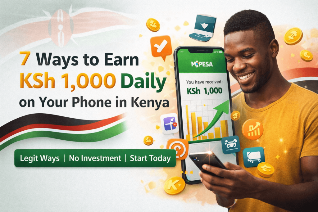 7 Legit Ways to Earn KSh 1,000 Daily on Your Phone in Kenya