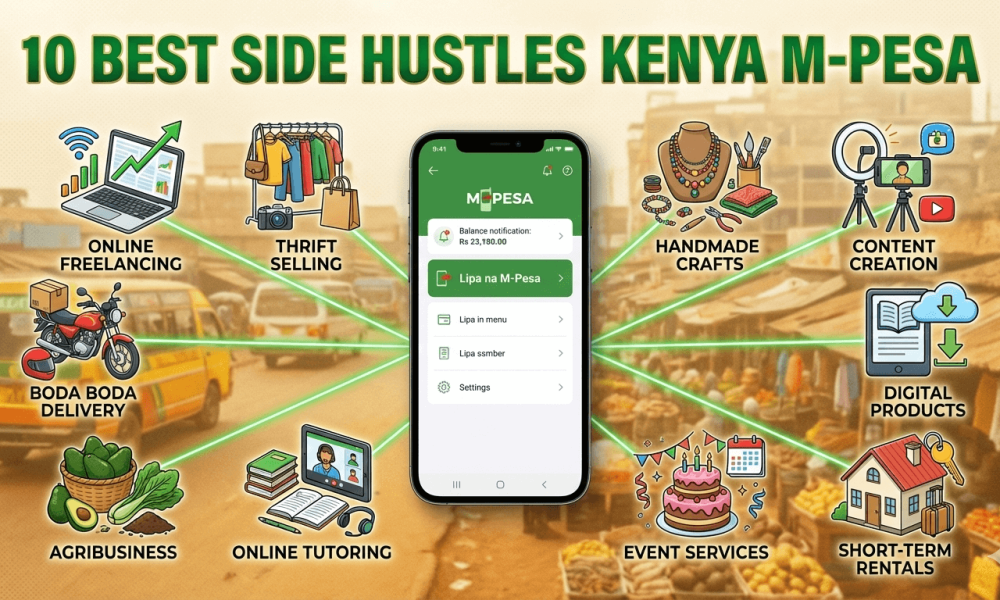 10 best side hustles kenya mpesa