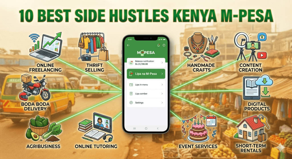 10 best side hustles kenya mpesa