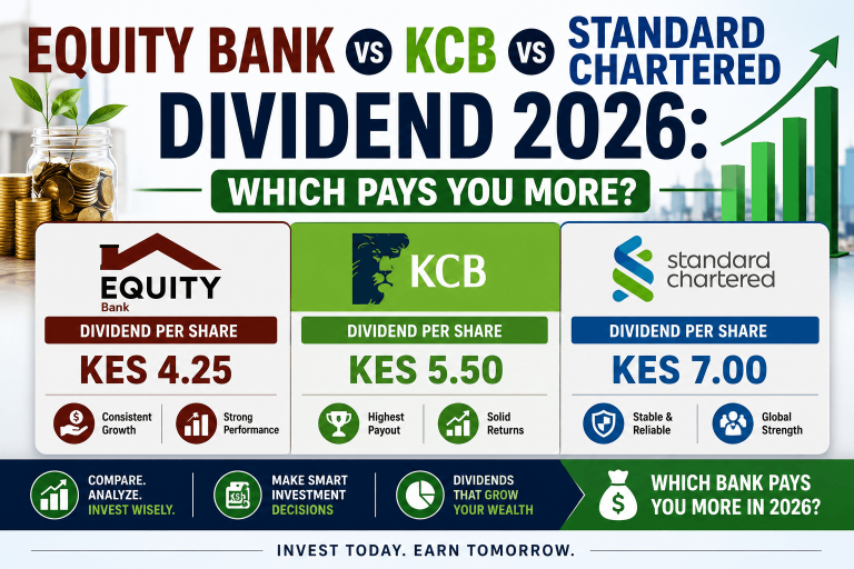 Equity Bank vs KCB vs Standard Chartered Dividend 2026