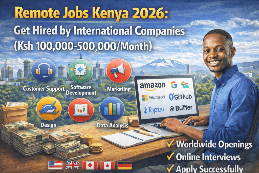 Remote Jobs Kenya 2026: Get Hired by International Companies (Ksh 100,000-500,000/Month)