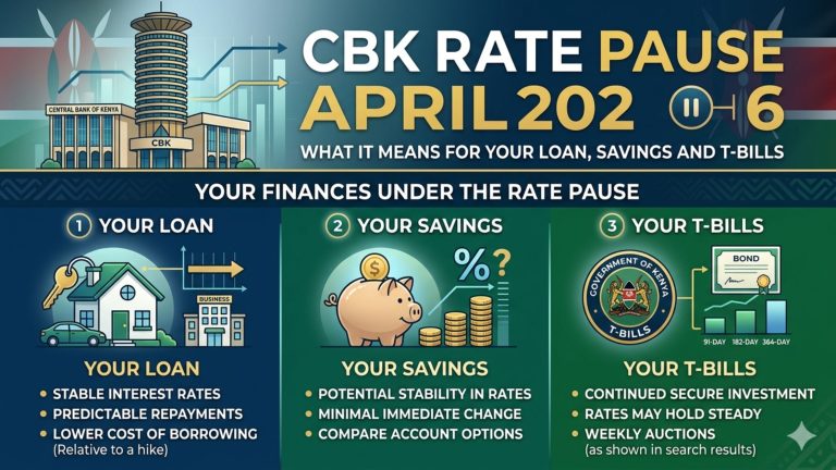 CBK Rate Pause April 2026: What It Means for Your Loan, Savings and T-Bills