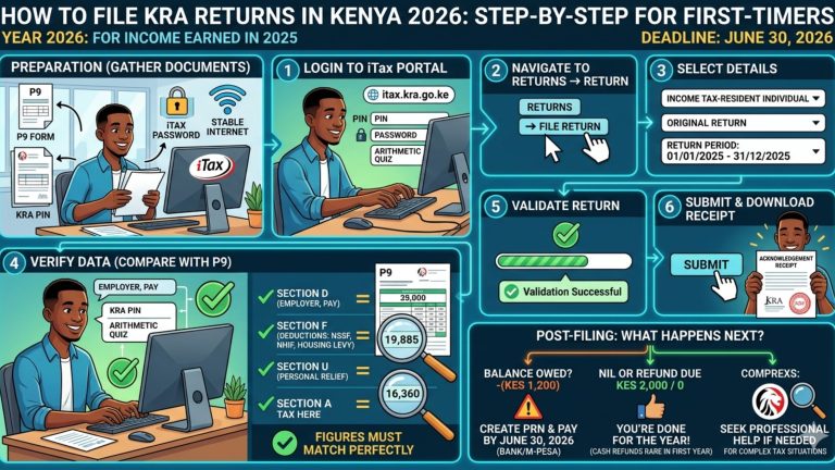 How to File KRA Returns in Kenya 2026: Step-by-Step for First-Timers