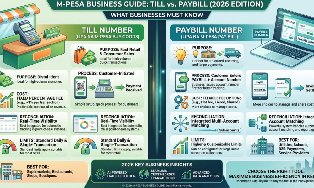 M-Pesa Paybill vs Till Number: What Businesses Must Know
