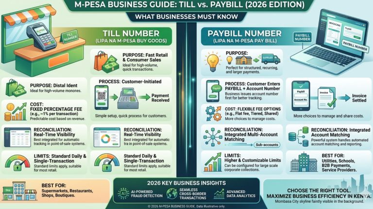 M-Pesa Paybill vs Till Number: What Businesses Must Know