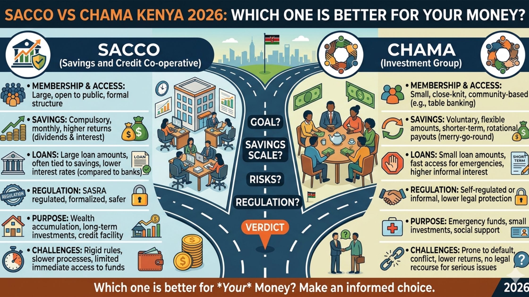 SACCO vs Chama Kenya 2026: Which One Is Better for Your Money?