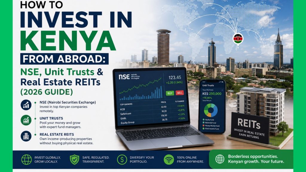 How to Invest in Kenya from Abroad: NSE, Unit Trusts & Real Estate REITs (2026 Guide)