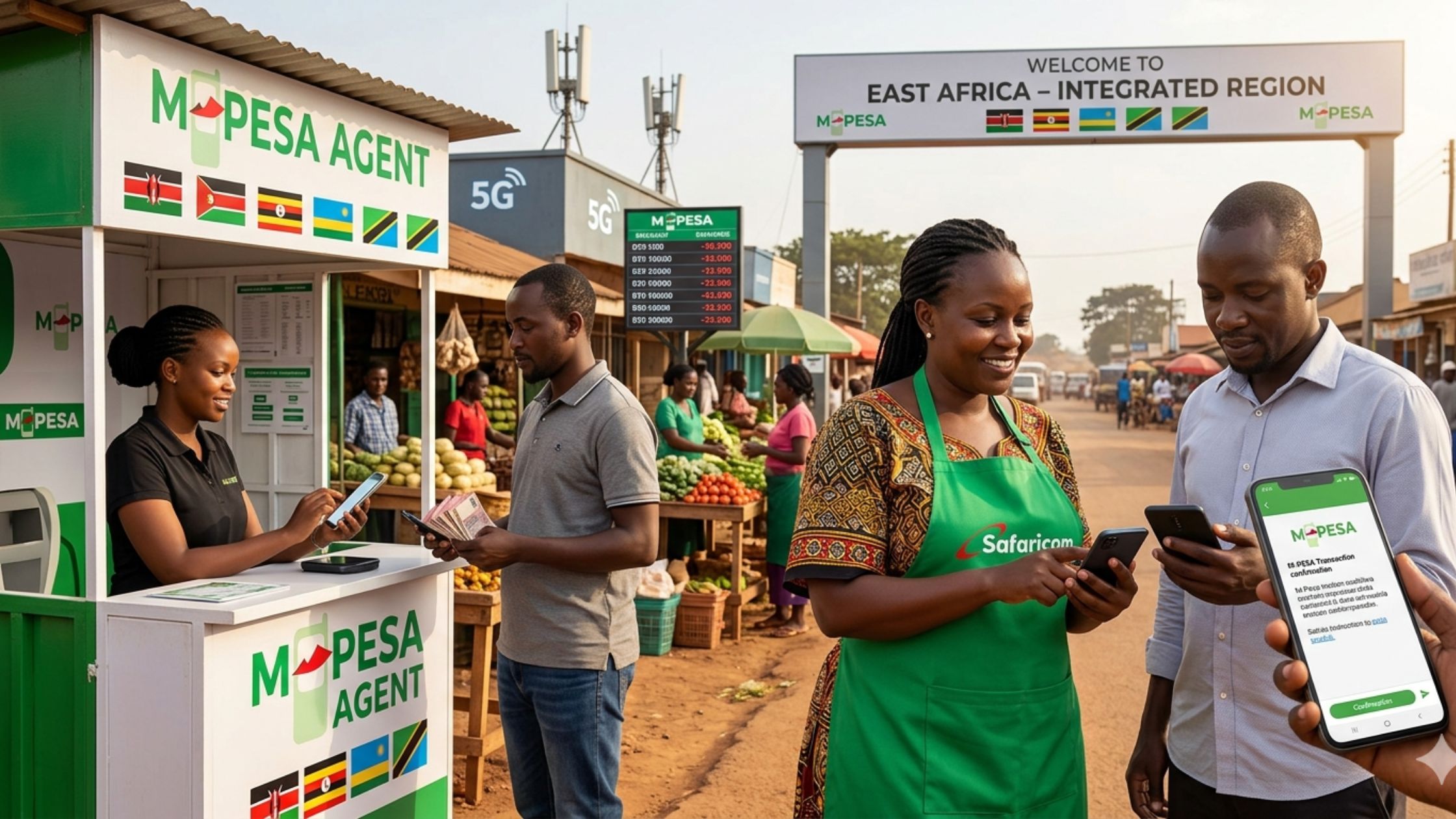M-Pesa East Africa Transfer 2026: Tanzania, Uganda & Rwanda