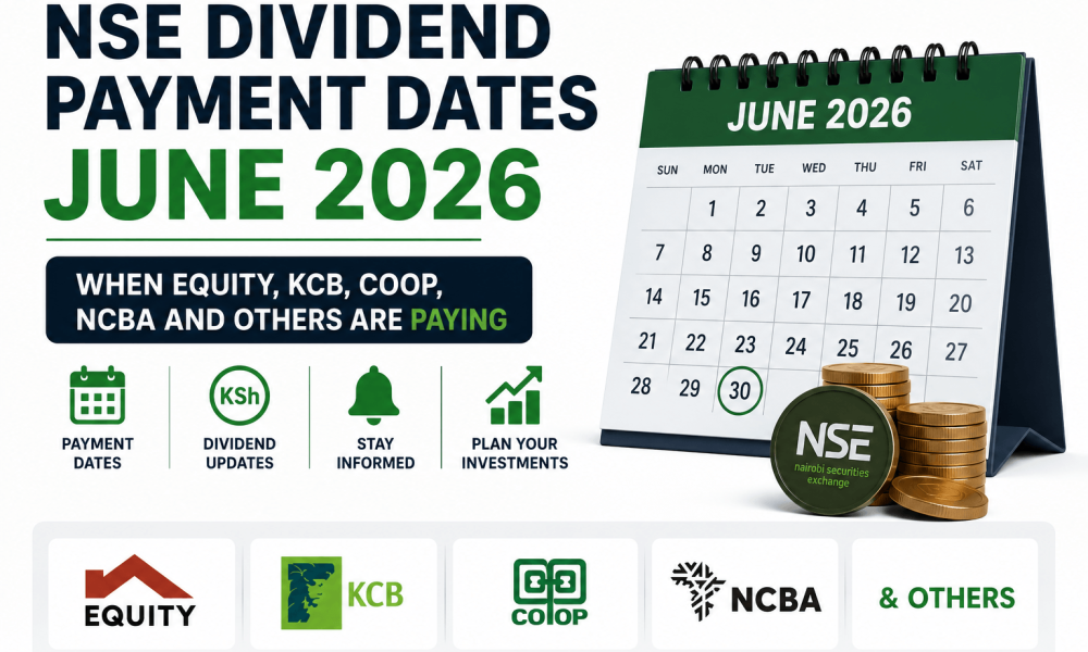 NSE dividend payment dates June 2026