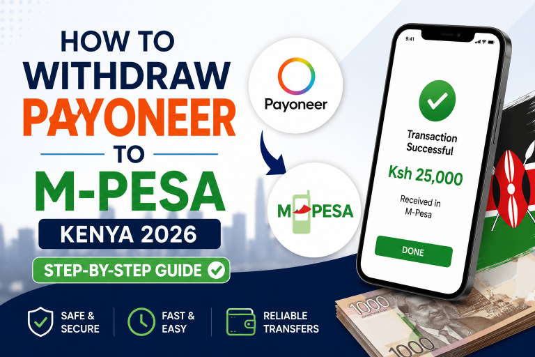 How to withdraw Payoneer to M-Pesa
