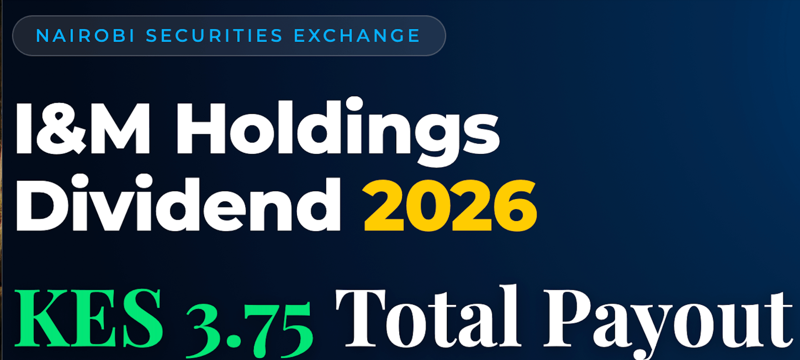 I&M Holdings Dividend